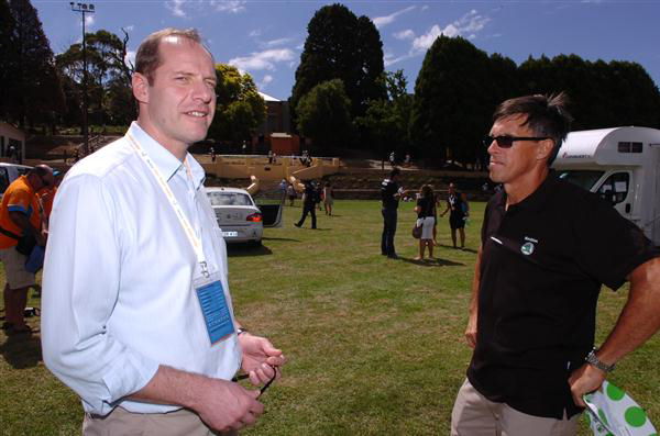 Christian Prudhomme and Phil Anderson